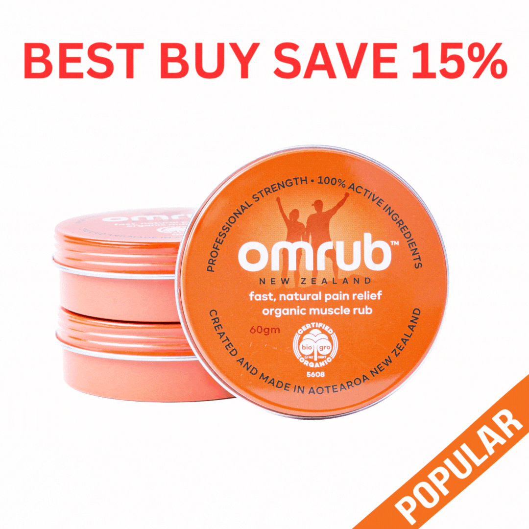 Organic Muscle Rub - 60g - 3 Pack