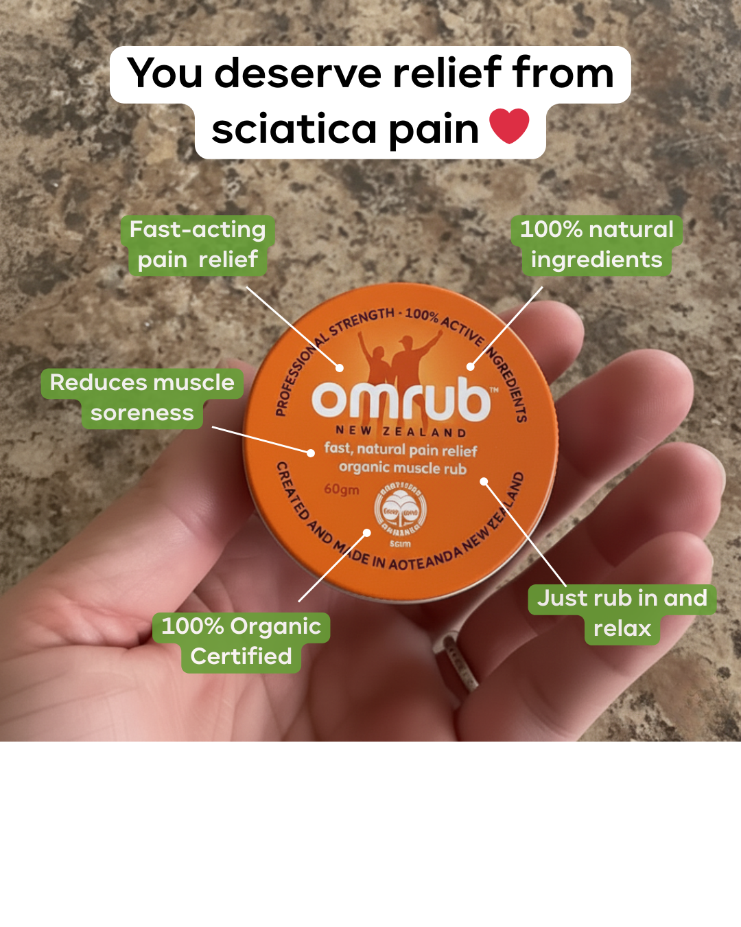 Organic Muscle Rub 60g
