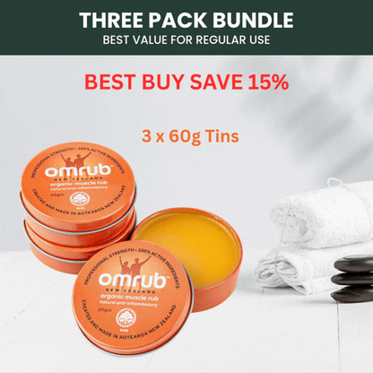 Organic Muscle Rub - 60g - 3 Pack