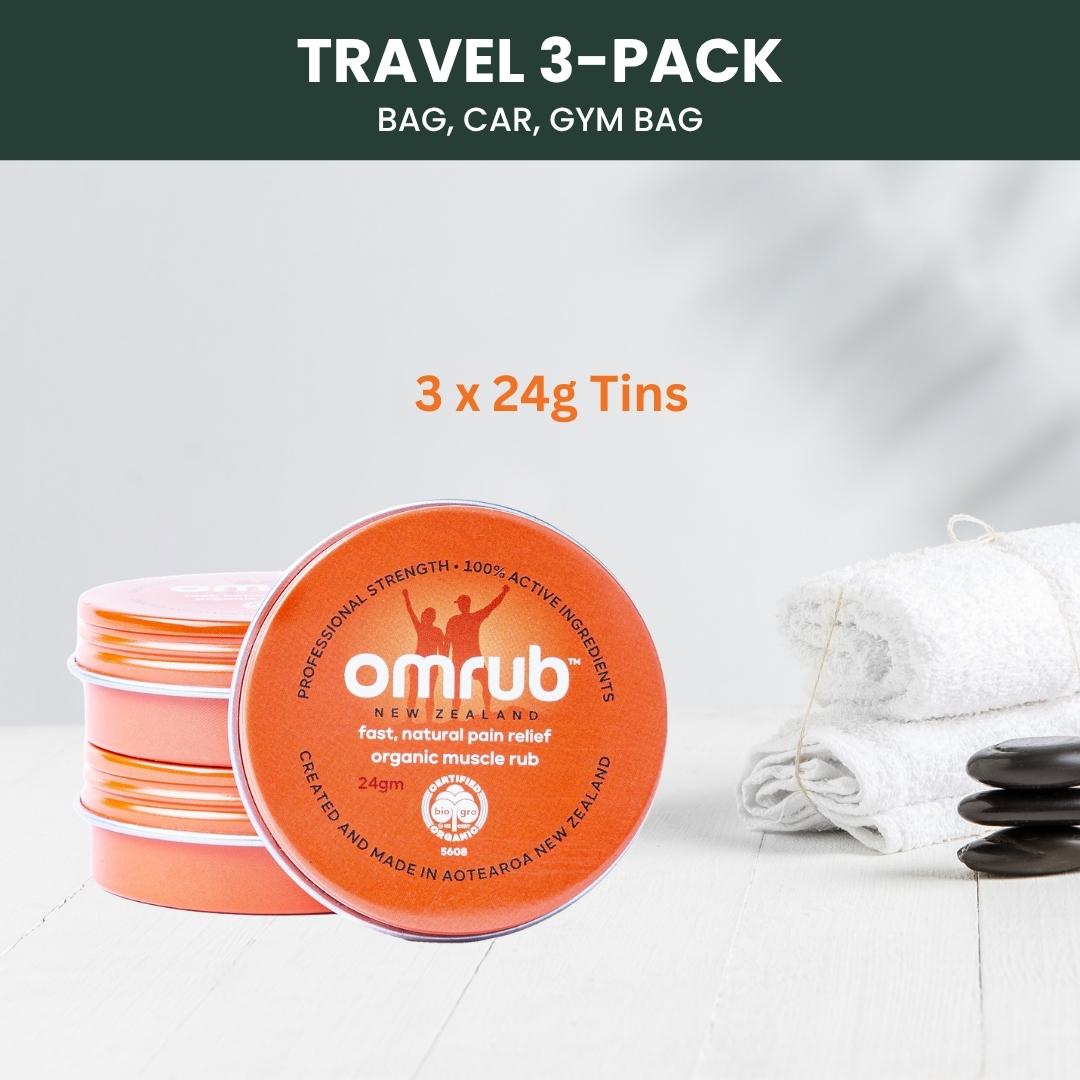 Organic Muscle Rub - 24g - 3 Pack